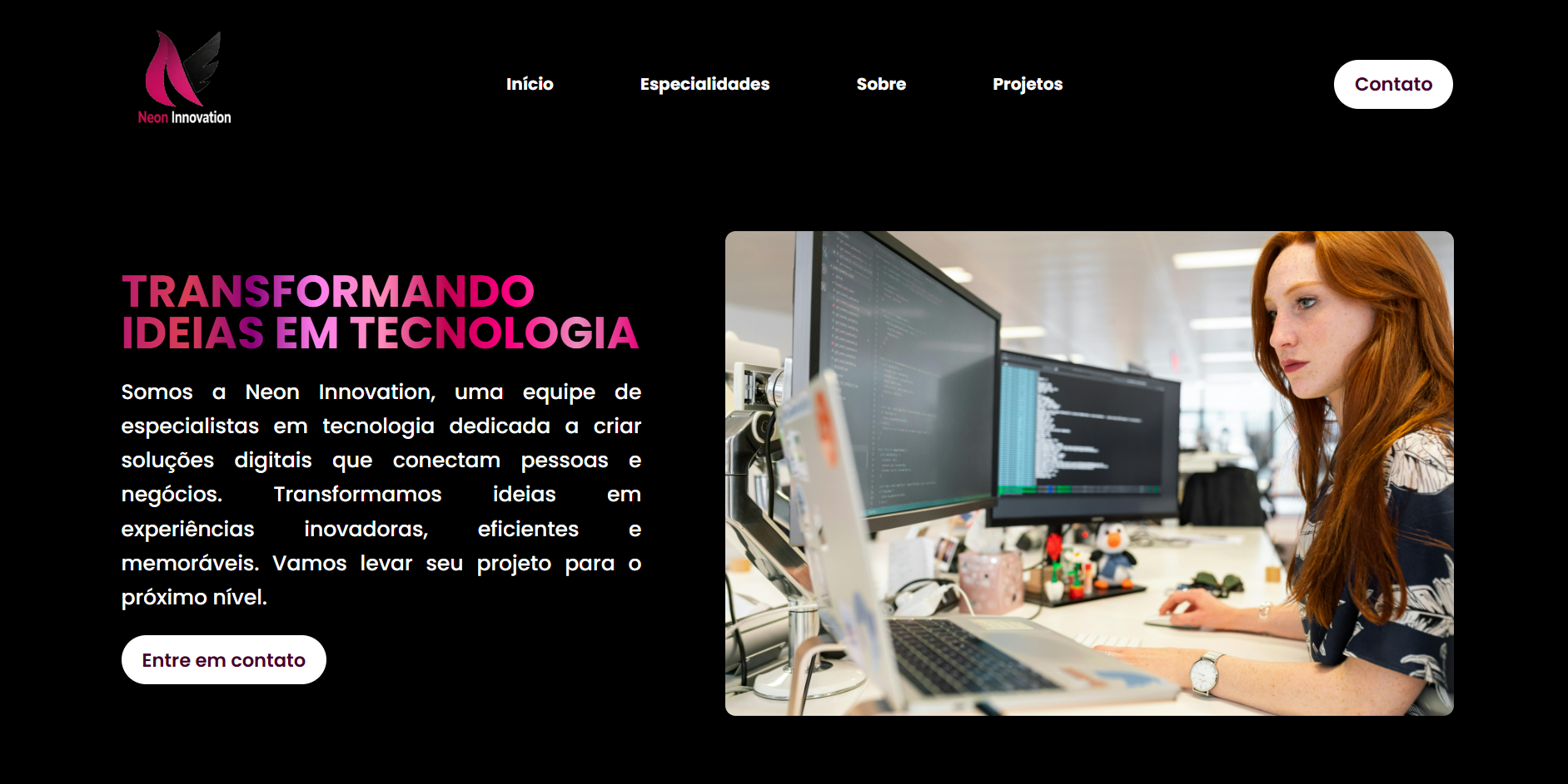 Neon Innovation - Projeto Fictício